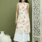 Printed Rayon Kurta for Women ( JOK 1580 White )