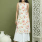 Printed Rayon Kurta Palazzo Set ( JOKPL 2137W 1580 White )