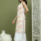 Printed Rayon Kurta for Women ( JOK 1580 White )