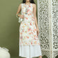 Printed Rayon Kurta Palazzo Set ( JOKPL 2137W 1580 White )