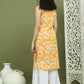 Printed Rayon Kurta for Women ( JOK 1580 Yellow )