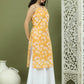 Printed Rayon Kurta for Women ( JOK 1580 Yellow )