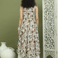 Foil Printed flared kurtas ( JOK 1581 Brown )