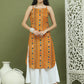 Foil Printed Rayon Kurtas for Women ( JOK 1583 Mustard )