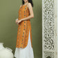 Foil Printed Rayon Kurtas for Women ( JOK 1583 Mustard )