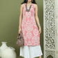 Women's Printed Rayon Kurtas ( JOK 1585 Pink )