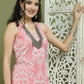 Women's Printed Rayon Kurtas ( JOK 1585 Pink )