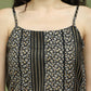 Foil Printed Rayon Kurtas for Women ( JOK 1586 Black )
