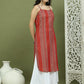 Foil Printed Rayon Kurta With Palazzos ( JOKPL 2137W 1586 Red )
