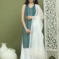 Foil Printed Rayon Kurta Palazzos & Dupatta for Women ( JOKPL 2137W D31W 1575 Blue )
