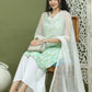 Floral Printed Rayon Kurta Palazzos with Dupatta ( JOKPL 2137W D31W 1578 Green )
