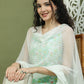 Floral Printed Rayon Kurta Palazzos with Dupatta ( JOKPL 2137W D31W 1578 Green )