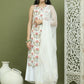 Printed Rayon Kurta Palazzo & Dupatta ( JOKPL 2137W D31W 1580 Ivory )