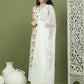 Printed Rayon Kurta Palazzo & Dupatta ( JOKPL 2137W D31W 1580 Ivory )