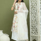 Printed Rayon Kurta Palazzo & Dupatta ( JOKPL 2137W D31W 1580 White )