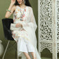 Printed Rayon Kurta Palazzo & Dupatta ( JOKPL 2137W D31W 1580 White )