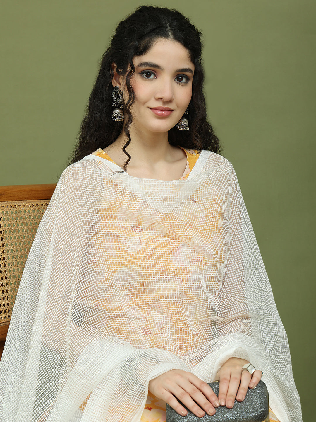 Printed Rayon Kurta Palazzo & Dupatta ( JOKPL 2137W D31W 1580 Yellow )