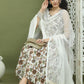 Foil Printed flared kurta pallazos With Dupatta ( JOKPL 2137W D31W 1581 Brown )