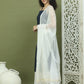 Screen Printed Pure Cotton Kurta Palazzos with Dupatta ( JOKPL 2137W D31W 1582 Navy )