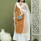 Foil Printed Rayon Kurta Palazzos With Dupatta ( JOKPL 2137W D31W 1583 Mustard )