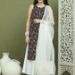 Floral Printed Rayon Kurta Palazzo Set ( JOKPL 2137W D31W 1584 Black )