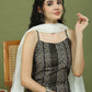 Foil Printed Rayon Kurta Palazzo Dupatta ( JOKPL 2137W D31W 1586 Black )
