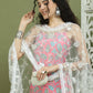 Floral Printed Rayon Kurta Palazzos with Dupatta ( JOKPL 2137W D67W 1578 Pink )