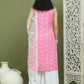Printed Rayon Kurta Palazzo & Dupatta ( JOKPL 2137W D67W 1580 Pink )