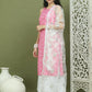 Printed Rayon Kurta Palazzo & Dupatta ( JOKPL 2137W D67W 1580 Pink )