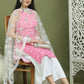 Printed Rayon Kurta Palazzo & Dupatta ( JOKPL 2137W D67W 1580 Pink )