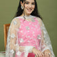Printed Rayon Kurta Palazzo & Dupatta ( JOKPL 2137W D67W 1580 Pink )