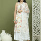 Printed Rayon Kurta Palazzo & Dupatta ( JOKPL 2137W D67W 1580 White )