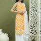 Printed Rayon Kurta Palazzo & Dupatta ( JOKPL 2137W D67W 1580 Yellow )