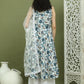 Foil Printed flared kurta pallazos With Dupatta ( JOKPL 2137W D67W 1581 Navy )