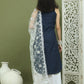 Screen Printed Pure Cotton Kurta Palazzos with Dupatta ( JOKPL 2137W D67W 1582 Navy )
