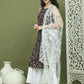 Floral Printed Rayon Kurta Palazzo Set ( JOKPL 2137W D67W 1584 Black )