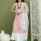 Printed Cotton Kurta Palazzo With Dupatta ( JOKPL 2137W D67W 1585 PInk )