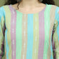 Lace Work, Woven Design straight Kurtas for Women ( JOK 1589 Green )