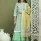 Lace Work, Woven Design straight Kurta Palazzo Dupatta Set ( JOKPL 2138G D70Mul 1589 Green )
