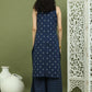 Women's Printed Rayon Kurtas ( JOK 1585 Navy )