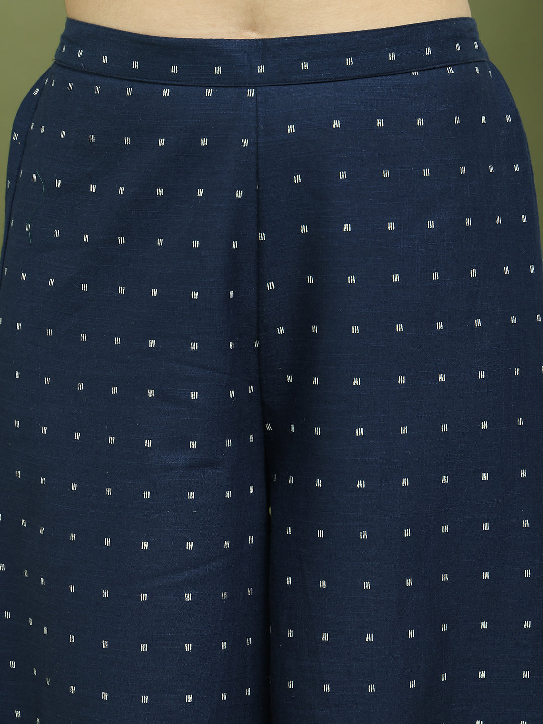 Printed Cotton Kurta Palazzo Set ( JOKPL 2138N 1585 Navy )