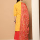 Women Woven Design Kurta with Palazzos & With Dupatta ( JOKPL D37R 1555 Yellow )