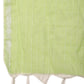 Printed green flared kurta pallazos dupatta set