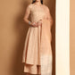 Women Brown Woven Design Flared Kurta with Palazzos & With Dupatta ( JOKPL D59BR 1553 Brown )