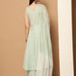 Women Green Woven Design Flared Kurta with Palazzos & With Dupatta ( JOKPL D59G 1553 Green )
