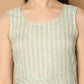 Women Green Woven Design Flared Kurta with Palazzos & With Dupatta ( JOKPL D59G 1553 Green )