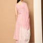Women Pink Woven Design Flared Kurta with Palazzos & With Dupatta ( JOKPL D59P 1553 Pink )