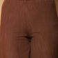 Women Brown Printed Kurta with Palazzos & With Kantha Work Dupatta ( JOKPL D61BR 1557 Brown )