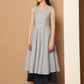 Women Navy Blue Printed Kurta with Palazzos & With Kantha Work Dupatta ( JOKPL D61N 1557 Navy )