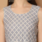 Women Navy Blue Printed Kurta with Palazzos & With Kantha Work Dupatta ( JOKPL D61N 1557 Navy )